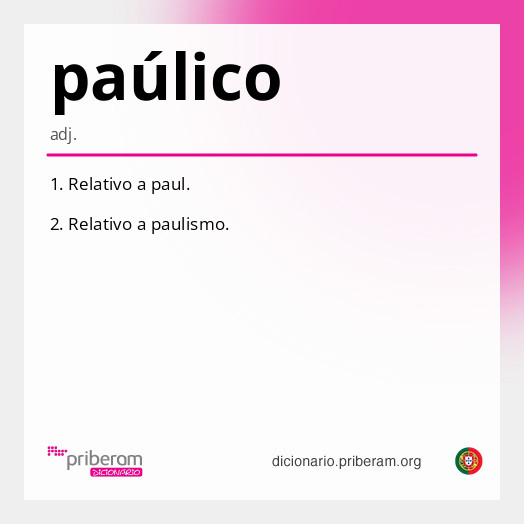 Significado de paúlico