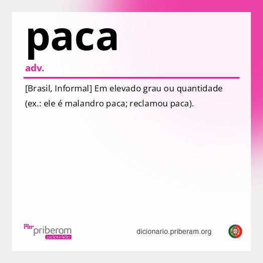 Significado de paca