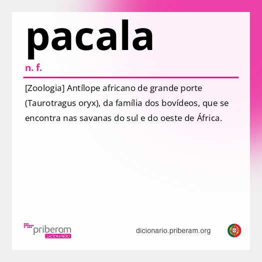 Significado de pacala