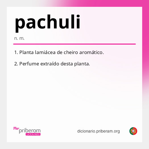 Significado de pachuli