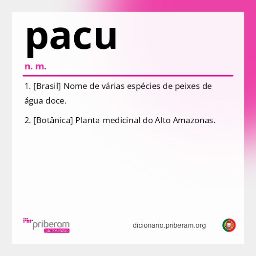 Significado de pacu