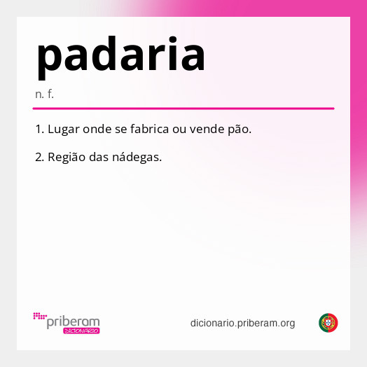 Significado de padaria