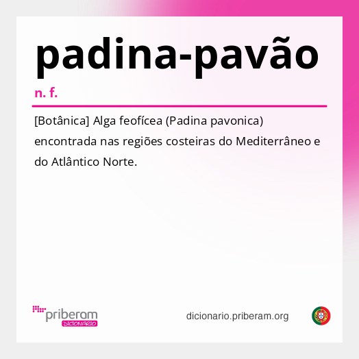 Significado de padina-pavão
