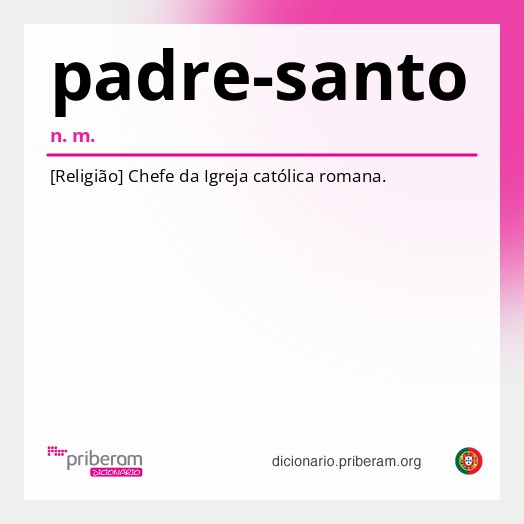 Significado de padre-santo