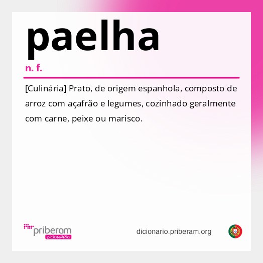 Significado de paelha