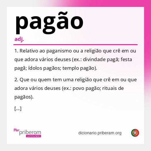 Significado de pagão