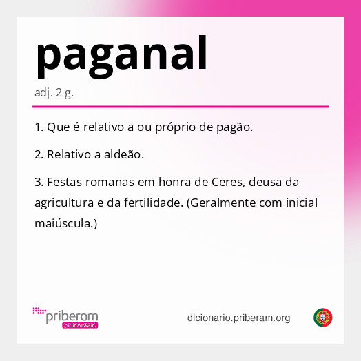 Significado de paganal