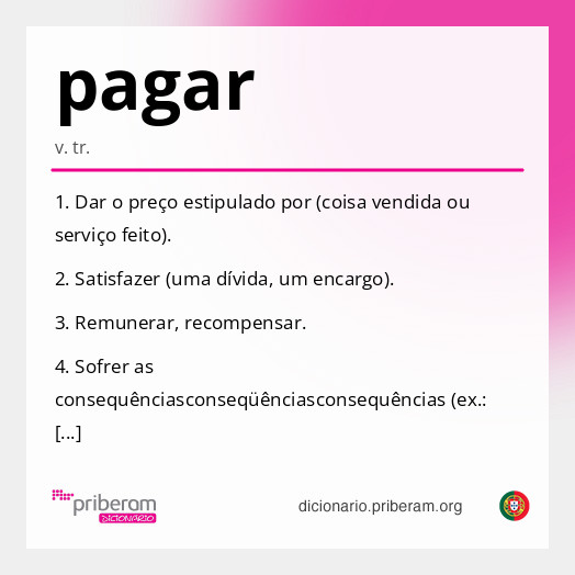 Significado de pagar