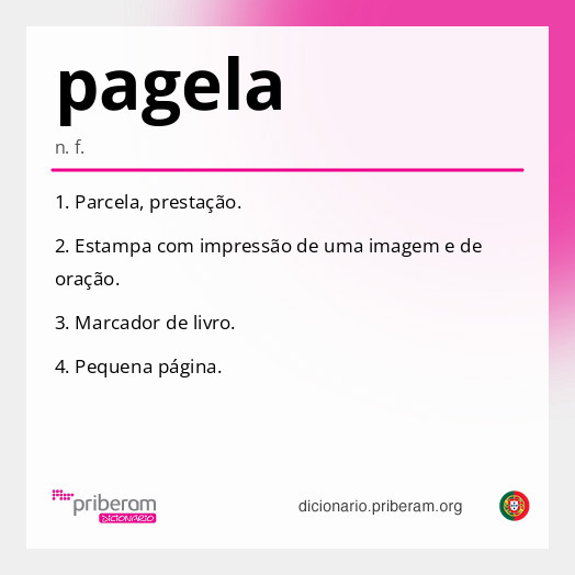 Significado de pagela