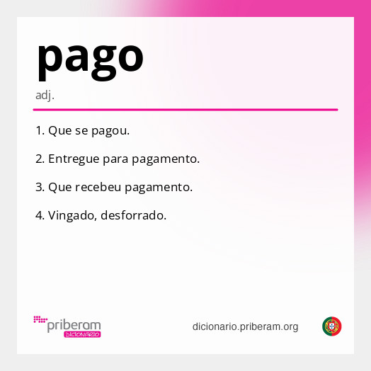 Significado de pago