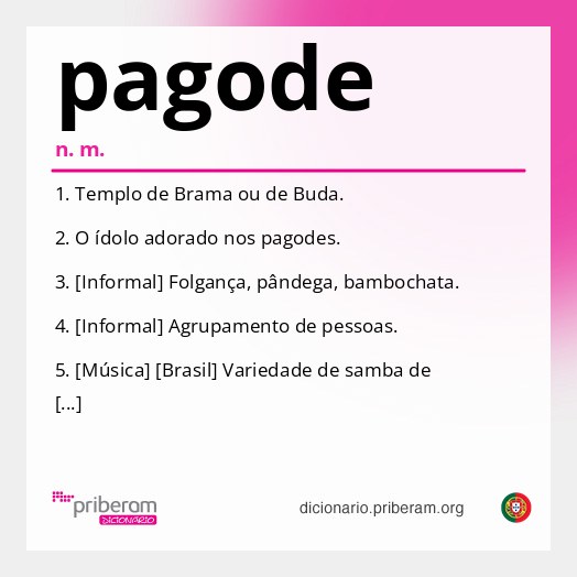 Significado de pagode
