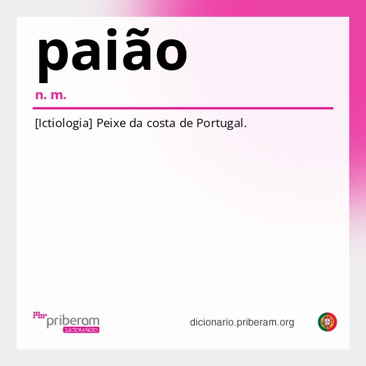 Significado de paião