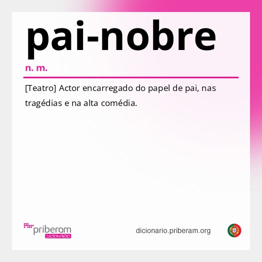 Significado de pai-nobre