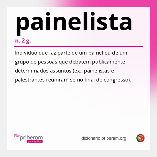 Significado de painelista
