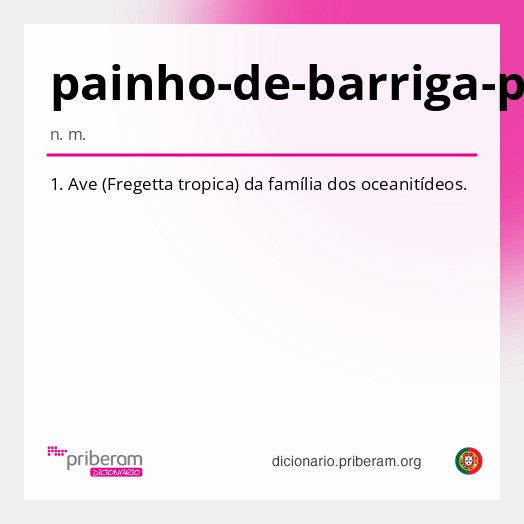 Significado de painho-de-barriga-preta