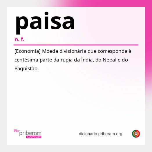Significado de paisa