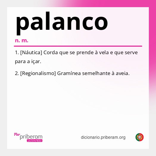 Significado de palanco