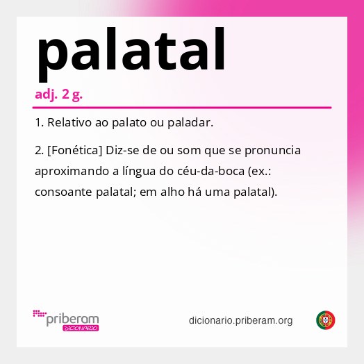 Significado de palatal