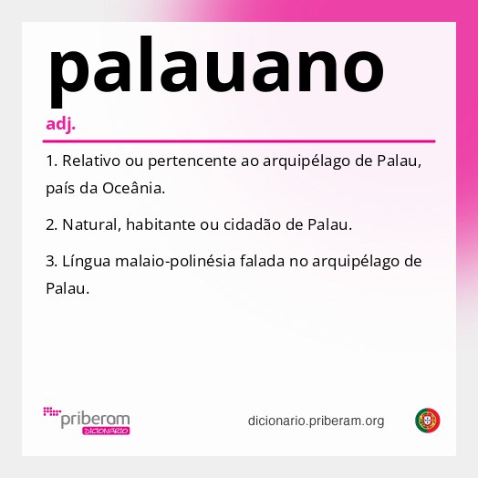 Significado de palauano