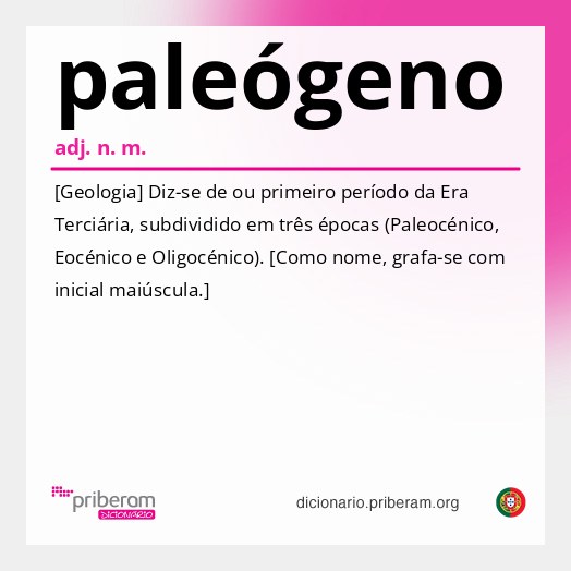 Significado de paleógeno