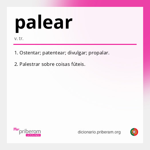 Significado de palear