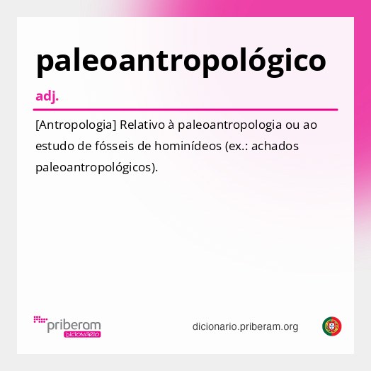 Significado de paleoantropológico