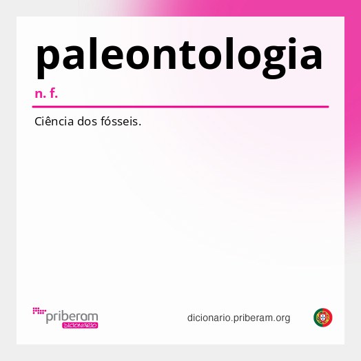 Significado de paleontologia