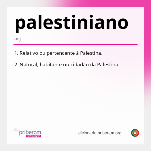 Significado de palestiniano