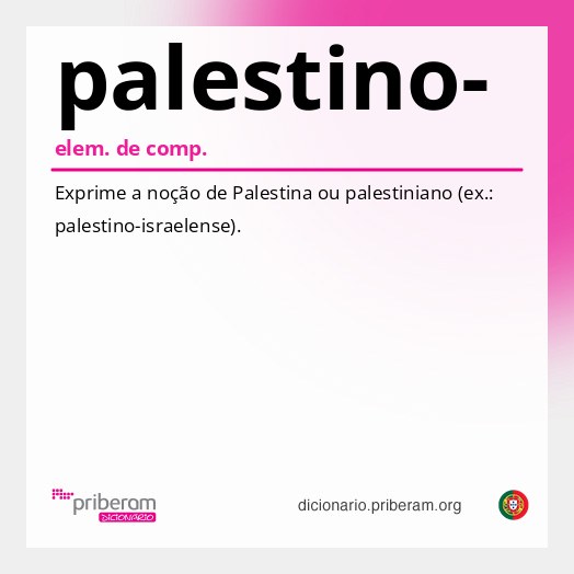 Significado de palestino-
