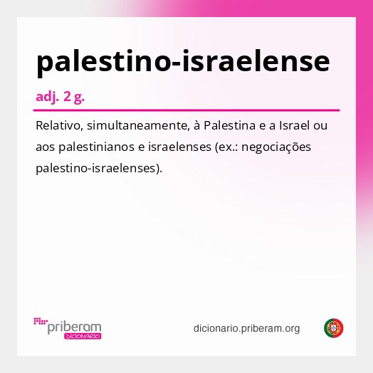Significado de palestino-israelense