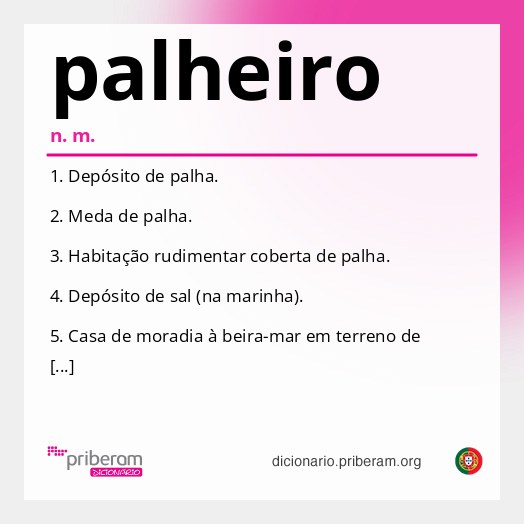Significado de palheiro