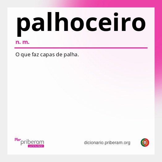 Significado de palhoceiro