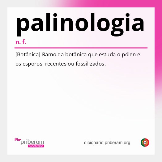 Significado de palinologia