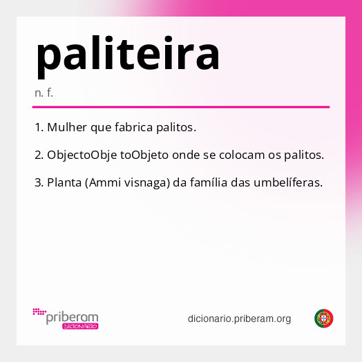 Significado de paliteira
