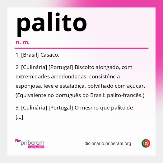 Significado de palito