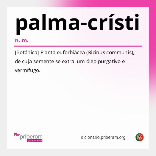 Significado de palma-crísti