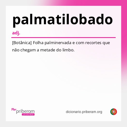 Significado de palmatilobado