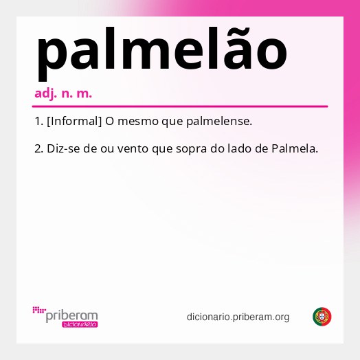 Significado de palmelão