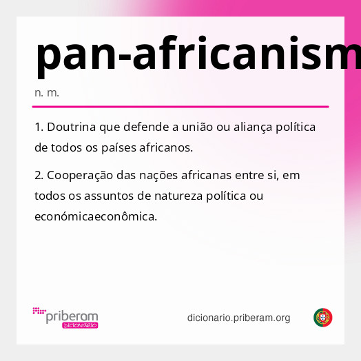 Significado de pan-africanismo