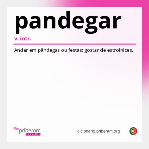 Significado de pandegar