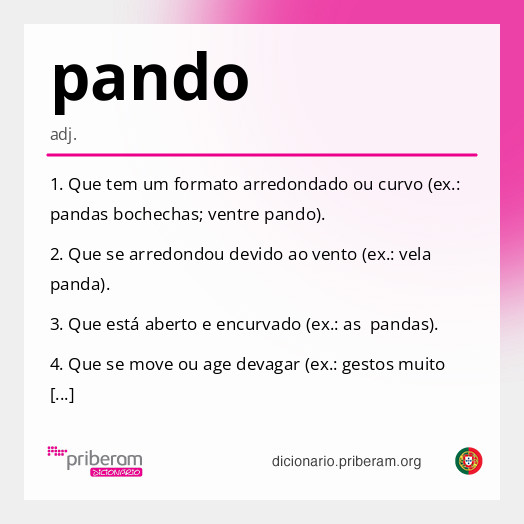 Significado de pando