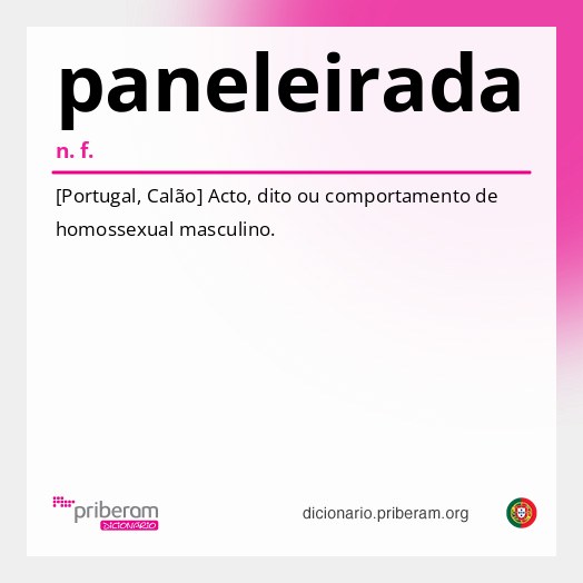 Significado de paneleirada