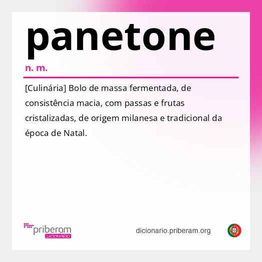 Significado de panetone
