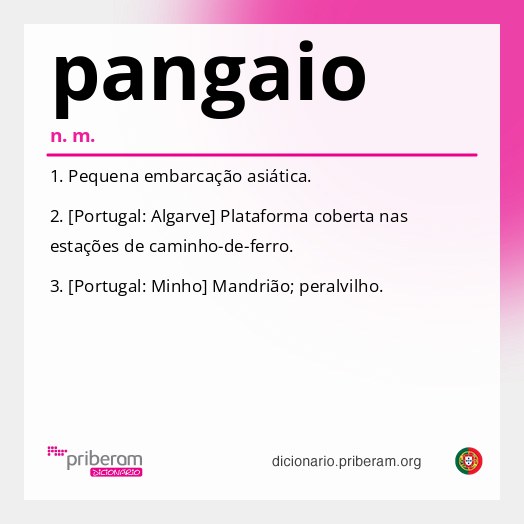 Significado de pangaio