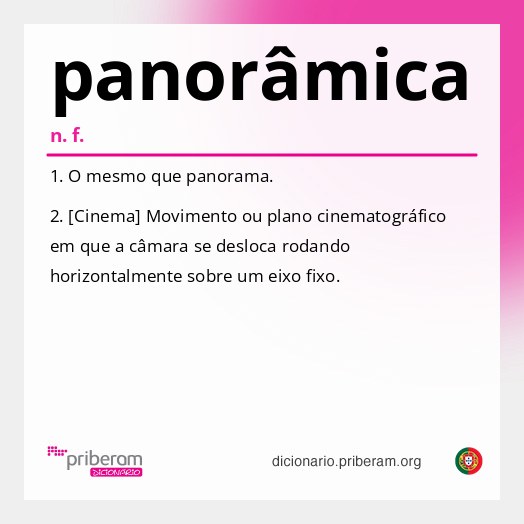 Significado de panorâmica