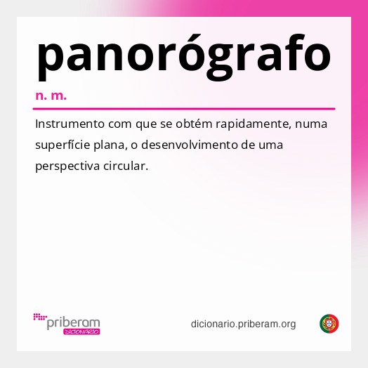 Significado de panorógrafo