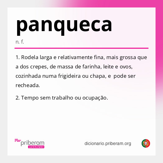Significado de panqueca