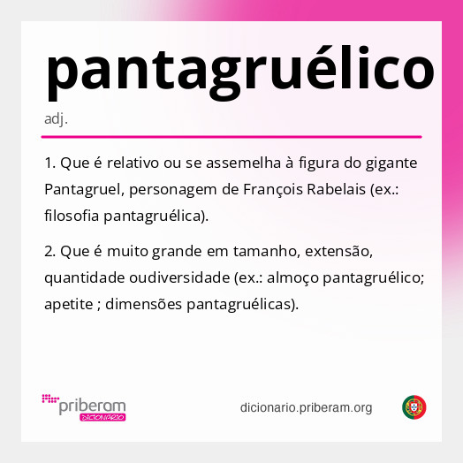 Significado de pantagruélico