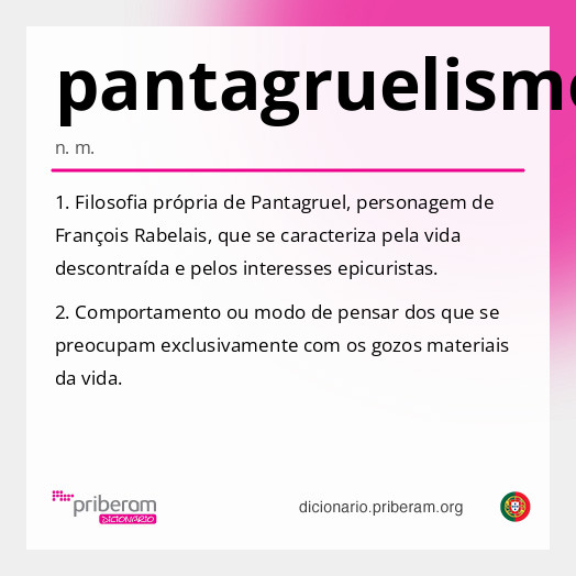 Significado de pantagruelismo