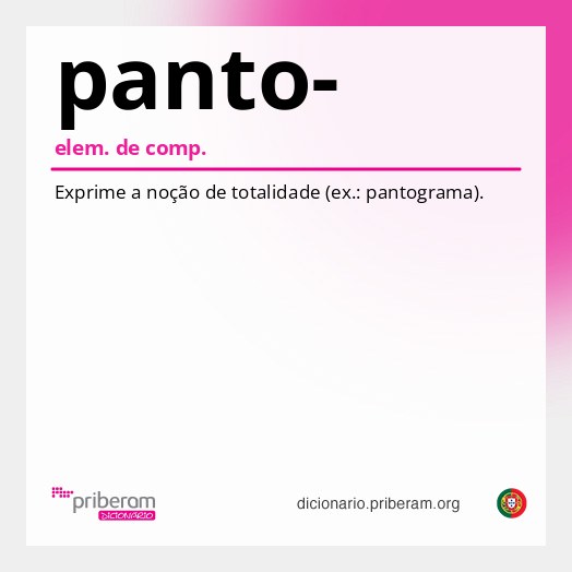 Significado de panto-